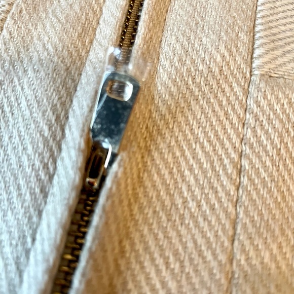 Ann Taylor Linen Blend Zip Front Panel Skirt - Picture 5 of 8